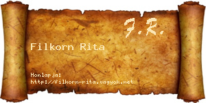 Filkorn Rita névjegykártya